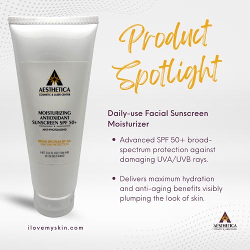 AES Feature Products - MoistureAntiOxSuncreenSPF50